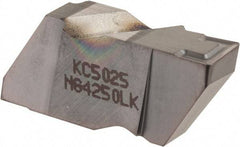 Kennametal - 4250NG K Grade KC5025, 6.35mm Cutting Width Carbide Grooving Insert - 6.35mm Max Depth of Cut, Left Hand, 0.57mm Corner Radius, TiAlN Finish - Apex Tool & Supply