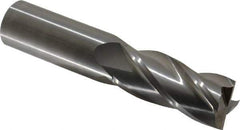 OSG - 1", 2-1/4" LOC, 1" Shank Diam, 5" OAL, 4 Flute, Solid Carbide Square End Mill - Single End, Uncoated, Spiral Flute, 30° Helix, Centercutting, Right Hand Cut, Right Hand Flute, Series 464 - Apex Tool & Supply