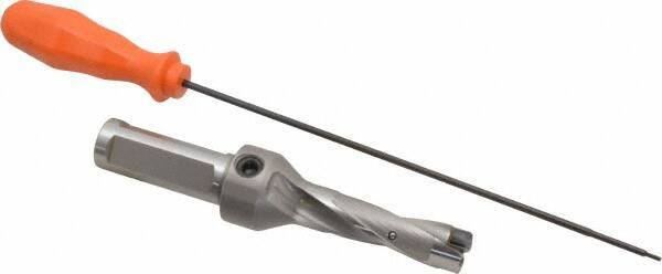 Kennametal - 15.88 to 16.38mm Diam, 3xD, 48mm Max Depth, 3/4" Shank Diam, 2.65" Flute, 139.7mm OAL, Replaceable Tip Drill - KSEM0625 Insert, 1 Seat Size, Series KSEM - Apex Tool & Supply