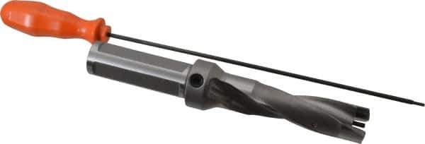 Kennametal - 25.4 to 25.9mm Diam, 3xD, 78mm Max Depth, 1" Shank Diam, 109.47mm Flute, 206.38mm OAL, Replaceable Tip Drill - KSEM1000 Insert, 5 Seat Size, Series KSEM - Apex Tool & Supply
