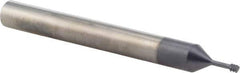 Iscar - #4-40 UNC, 0.083" Cutting Diam, 3 Flute, Solid Carbide Helical Flute Thread Mill - Internal Thread, 1/4" LOC, 2-1/2" OAL, 1/4" Shank Diam - Apex Tool & Supply
