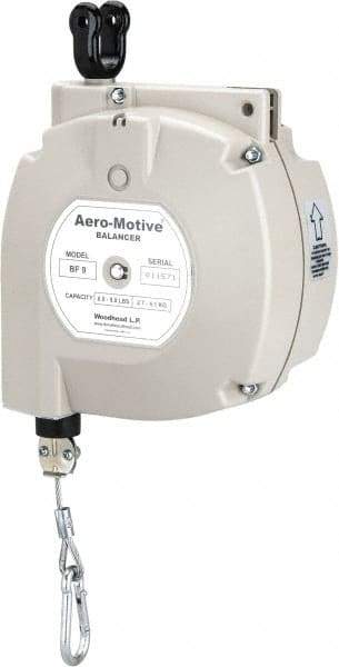 Aero-Motive - 9 Lb Load Capacity, 6.6' Travel Distance, Tool Balancer - Steel Cable, High Impact Composite Housing, Locking Mechanism - Apex Tool & Supply