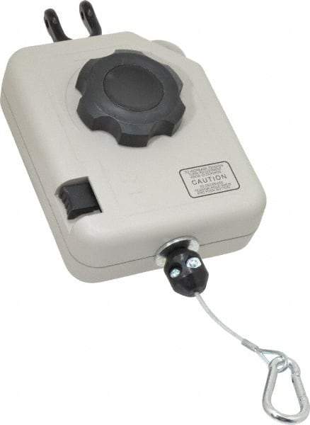 Aero-Motive - 6 Lb Load Capacity, 6.6' Travel Distance, Tool Balancer - Nylon Hose Cable, High Impact Composite Housing, Tension Adjustment, Locking Mechanism - Apex Tool & Supply