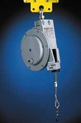 Aero-Motive - 100 Lb Load Capacity, 7' Travel Distance, Tool Balancer - Steel Cable, Cast Aluminum Housing, Tension Adjustment, Locking Mechanism - Apex Tool & Supply
