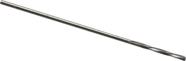 Magafor - #68 Solid Carbide 4 Flute Chucking Reamer - Spiral Flute, 1/32" Straight Shank, 9/32" Flute Length, 1-5/16" OAL - Apex Tool & Supply