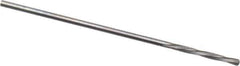 Magafor - 0.8611mm Solid Carbide 4 Flute Chucking Reamer - Spiral Flute, 0.0339" Straight Shank, 9/32" Flute Length, 1-5/16" OAL - Apex Tool & Supply