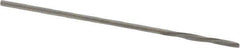Magafor - #65 Solid Carbide 4 Flute Chucking Reamer - Spiral Flute, 0.035" Straight Shank, 9/32" Flute Length, 1-5/16" OAL - Apex Tool & Supply