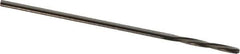 Magafor - #63 Solid Carbide 4 Flute Chucking Reamer - Spiral Flute, 0.037" Straight Shank, 9/32" Flute Length, 1-5/16" OAL - Apex Tool & Supply