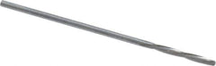 Magafor - #56 Solid Carbide 4 Flute Chucking Reamer - Spiral Flute, 0.0465" Straight Shank, 25/64" Flute Length, 1-9/16" OAL - Apex Tool & Supply