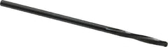 Magafor - #53 Solid Carbide 4 Flute Chucking Reamer - Spiral Flute, 0.0594" Straight Shank, 25/64" Flute Length, 1-9/16" OAL - Apex Tool & Supply