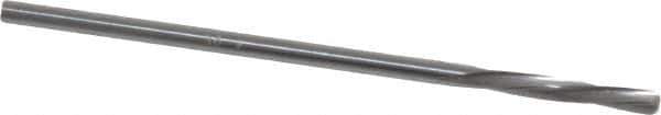 Magafor - #49 Solid Carbide 4 Flute Chucking Reamer - Spiral Flute, 0.0728" Straight Shank, 7/16" Flute Length, 1-31/32" OAL - Apex Tool & Supply