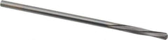 Magafor - 5/64" Solid Carbide 4 Flute Chucking Reamer - Spiral Flute, 0.078" Straight Shank, 7/16" Flute Length, 1-31/32" OAL - Apex Tool & Supply