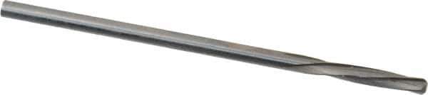 Magafor - #45 Solid Carbide 4 Flute Chucking Reamer - Spiral Flute, 0.0819" Straight Shank, 7/16" Flute Length, 1-31/32" OAL - Apex Tool & Supply