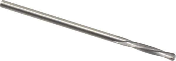 Magafor - 2.1311mm Solid Carbide 4 Flute Chucking Reamer - Spiral Flute, 0.0839" Straight Shank, 7/16" Flute Length, 1-31/32" OAL - Apex Tool & Supply