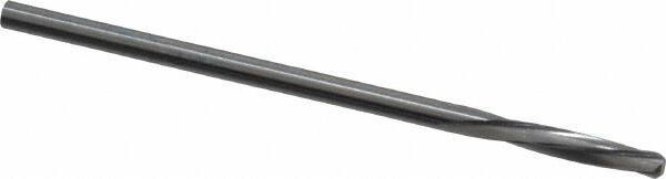 Magafor - 2.159mm Solid Carbide 4 Flute Chucking Reamer - Spiral Flute, 0.085" Straight Shank, 7/16" Flute Length, 1-31/32" OAL - Apex Tool & Supply