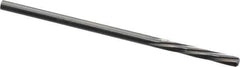 Magafor - 3/32" Solid Carbide 6 Flute Chucking Reamer - Spiral Flute, 3/32" Straight Shank, 19/32" Flute Length, 2-1/4" OAL - Apex Tool & Supply