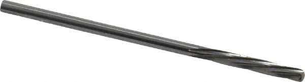 Magafor - 2.3901mm Solid Carbide 6 Flute Chucking Reamer - Spiral Flute, 0.0941" Straight Shank, 19/32" Flute Length, 2-1/4" OAL - Apex Tool & Supply