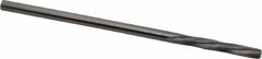 Magafor - 2.4105mm Solid Carbide 6 Flute Chucking Reamer - Spiral Flute, 0.0949" Straight Shank, 19/32" Flute Length, 2-1/4" OAL - Apex Tool & Supply