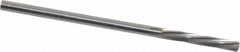 Magafor - 2.5705mm Solid Carbide 6 Flute Chucking Reamer - Spiral Flute, 0.1012" Straight Shank, 19/32" Flute Length, 2-1/4" OAL - Apex Tool & Supply