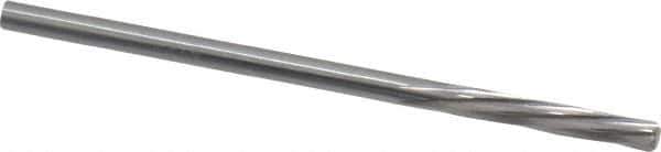 Magafor - 2.5908mm Solid Carbide 6 Flute Chucking Reamer - Spiral Flute, 0.102" Straight Shank, 19/32" Flute Length, 2-1/4" OAL - Apex Tool & Supply
