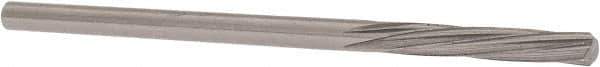 Magafor - 2.7203mm Solid Carbide 6 Flute Chucking Reamer - Spiral Flute, 0.1071" Straight Shank, 19/32" Flute Length, 2-1/4" OAL - Apex Tool & Supply