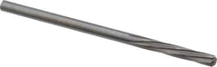 Magafor - #34 Solid Carbide 6 Flute Chucking Reamer - Spiral Flute, 0.111" Straight Shank, 19/32" Flute Length, 2-1/4" OAL - Apex Tool & Supply