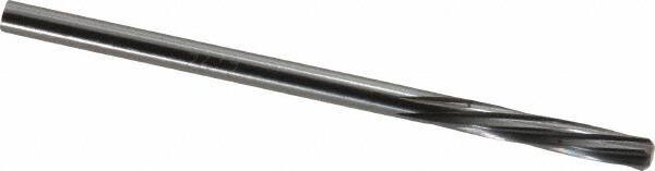 Magafor - 2.921mm Solid Carbide 6 Flute Chucking Reamer - Spiral Flute, 0.115" Straight Shank, 19/32" Flute Length, 2-1/4" OAL - Apex Tool & Supply