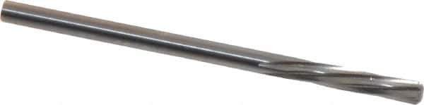 Magafor - #31 Solid Carbide 6 Flute Chucking Reamer - Spiral Flute, 0.1201" Straight Shank, 19/32" Flute Length, 2-1/4" OAL - Apex Tool & Supply
