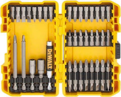 DeWALT - 37 Piece, Screwdriver Bit Set - #1, #2 & #3 Phillips, #1, #2 & #3 Square Recess, #6, #8 & #10 Slotted - Apex Tool & Supply
