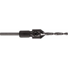 DeWALT - 3/4" Cutter Diam, 11/64" Drill Compatibility, 3-1/2" Overall Length, Adjustable Depth Drill Countersink - Apex Tool & Supply