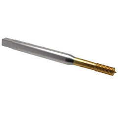 Emuge - 5/16-18 UNC 2BX Modified Bottoming Thread Forming Tap - Cobalt, TiN Finish, 3.543" OAL, 0.787" Thread Length, Right Hand Thread, Series Rekord Druck-S - Apex Tool & Supply