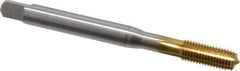 Emuge - 5/16-24 UNF 2BX Modified Bottoming Thread Forming Tap - Cobalt, TiN Finish, 3.543" OAL, 0.669" Thread Length, Right Hand Thread, Series Rekord Druck-S - Apex Tool & Supply