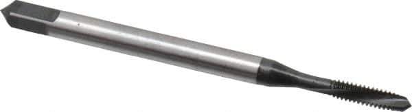 Emuge - #3-48 UNC 2 Flute 3BX Plug Spiral Flute Tap - Cobalt, Nitride Finish, 1.969" OAL, Left Hand Flute, Right Hand Thread, Series Rekord C-Ti - Apex Tool & Supply