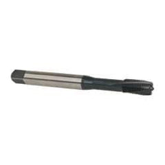 Emuge - 3/8-24 UNF 3 Flute 3BX Plug Spiral Flute Tap - Cobalt, Nitride Finish, 3.937" OAL, Left Hand Flute, Right Hand Thread, Series Rekord C-Ti - Apex Tool & Supply