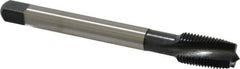 Emuge - 1/2-20 UNF 3 Flute 3BX Plug Spiral Flute Tap - Cobalt, Nitride Finish, 3.937" OAL, Left Hand Flute, Right Hand Thread, Series Rekord C-Ti - Apex Tool & Supply