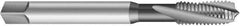 Emuge - #2-64 UNF 2 Flute 3BX Modified Bottoming Spiral Flute Tap - Cobalt, Oxide Finish, 1.772" OAL, Right Hand Flute, Right Hand Thread, Series Rekord D-Ti - Apex Tool & Supply