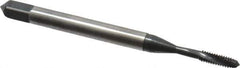 Emuge - #2-56 UNC 2 Flute 3BX Modified Bottoming Spiral Flute Tap - Cobalt, Oxide Finish, 1.772" OAL, Right Hand Flute, Right Hand Thread, Series Rekord D-Ti - Apex Tool & Supply