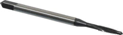 Emuge - #3-48 UNC 2 Flute 3BX Modified Bottoming Spiral Flute Tap - Cobalt, Oxide Finish, 1.969" OAL, Right Hand Flute, Right Hand Thread, Series Rekord D-Ti - Apex Tool & Supply