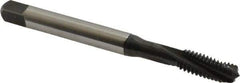 Emuge - 5/16-18 UNC 3 Flute 3BX Modified Bottoming Spiral Flute Tap - Cobalt, Oxide Finish, 3.543" OAL, Right Hand Flute, Right Hand Thread, Series Rekord D-Ti - Apex Tool & Supply