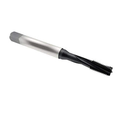 Emuge - 3/8-24 UNF 3 Flute 3BX Modified Bottoming Spiral Flute Tap - Cobalt, Oxide Finish, 3.937" OAL, Right Hand Flute, Right Hand Thread, Series Rekord D-Ti - Apex Tool & Supply