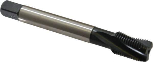 Emuge - 9/16-18 UNF 3 Flute 2BX Modified Bottoming Spiral Flute Tap - Cobalt, Oxide Finish, 3.937" OAL, Right Hand Flute, Right Hand Thread, Series Rekord D-Ti - Apex Tool & Supply
