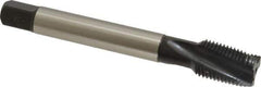 Emuge - 9/16-18 UNF 3 Flute 3BX Modified Bottoming Spiral Flute Tap - Cobalt, Oxide Finish, 3.937" OAL, Right Hand Flute, Right Hand Thread, Series Rekord D-Ti - Apex Tool & Supply