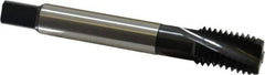 Emuge - 3/4-10 UNC 3 Flute 2BX Modified Bottoming Spiral Flute Tap - Cobalt, Oxide Finish, 4.921" OAL, Right Hand Flute, Right Hand Thread, Series Rekord D-Ti - Apex Tool & Supply
