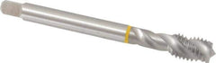 Emuge - 1/2-13 UNC 3 Flute 3B Modified Bottoming Spiral Flute Tap - Cobalt, Bright Finish, 4.331" OAL, Right Hand Flute, Right Hand Thread, Series Enorm - Apex Tool & Supply