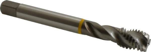 Emuge - 9/16-12 UNC 3 Flute 3B Modified Bottoming Spiral Flute Tap - Cobalt, Bright Finish, 4.331" OAL, Right Hand Flute, Right Hand Thread, Series Enorm - Apex Tool & Supply