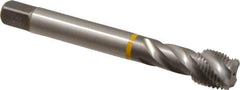 Emuge - 9/16-18 UNF 4 Flute 3B Modified Bottoming Spiral Flute Tap - Cobalt, Bright Finish, 3.937" OAL, Right Hand Flute, Right Hand Thread, Series Enorm - Apex Tool & Supply
