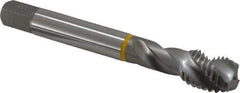 Emuge - 5/8-11 UNC 3 Flute 3B Modified Bottoming Spiral Flute Tap - Cobalt, Bright Finish, 4.331" OAL, Right Hand Flute, Right Hand Thread, Series Enorm - Apex Tool & Supply