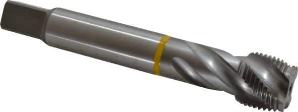 Emuge - 3/4-16 UNF 4 Flute 2B Modified Bottoming Spiral Flute Tap - Cobalt, Bright Finish, 4.331" OAL, Right Hand Flute, Right Hand Thread, Series Enorm - Apex Tool & Supply