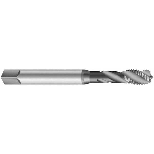 Emuge - 1-3/8 - 8 UNS, 5 Flute, Oxide Finish Cobalt Medium Spiral Flute Tap - Apex Tool & Supply