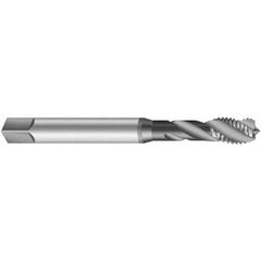 Emuge - 1-3/8 - 8 UNS, 5 Flute, Oxide Finish Cobalt Medium Spiral Flute Tap - Apex Tool & Supply